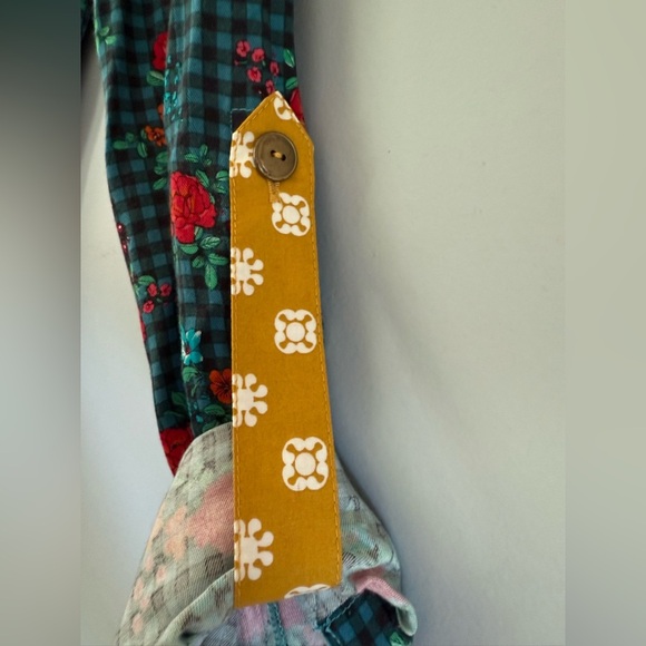 Matilda Jane Follow Your Dreams Fa La La Shirt Dress Sz S plaid floral - Picture 10 of 16